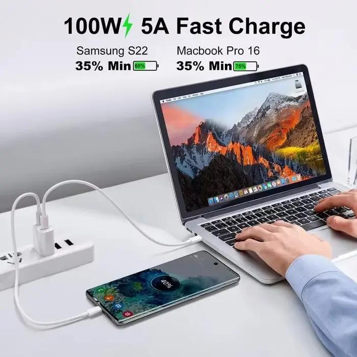 Câble de charge rapide Type C vers Type C