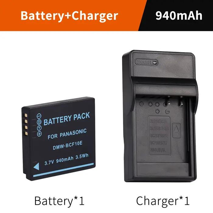 Chargeur de batterie CGA-S/106S CGA-S009 pour appareil photo Panasonic Lumix DMC-FS4 FS30 FS10 FS9 FS8 FS15 FS25 FS33 FS42 FS62 FX550 FX580