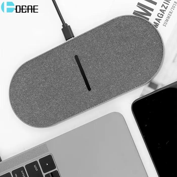 Chargeur sans fil 2 en 1 pour Samsung 15W compatible 14 13 12 Pro Max 11 XS Poly X 8 S23 S22 S21 S20 occasionnels et voyageurs