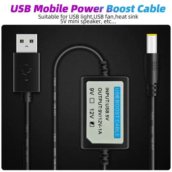 Câble USB DC 5V à DC 9V/12V