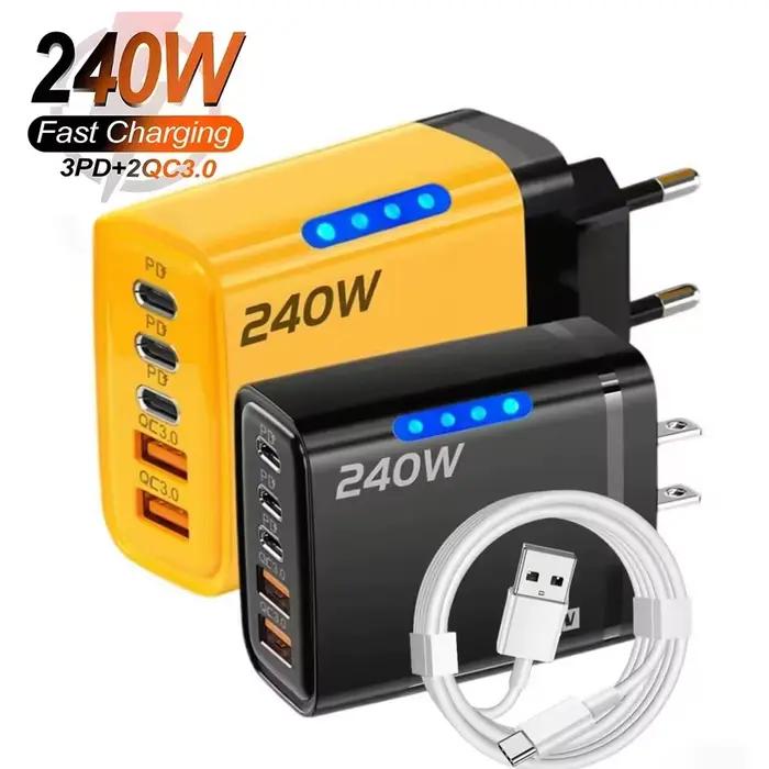 Chargeur de bureau 5 en 1 GaN USB C