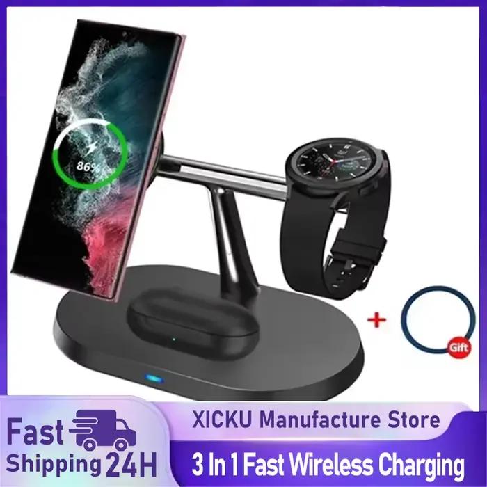 Chargeur magnétique sans fil 3 en 1