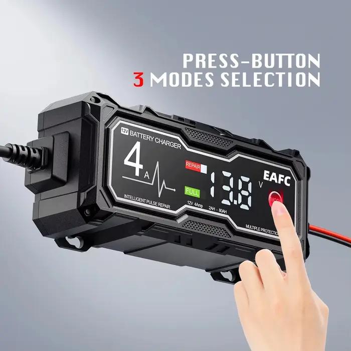 EAFC 4A chargeur de batterie de moto de voiture chargeurs intelligents protection Multiple réparation d'impulsions