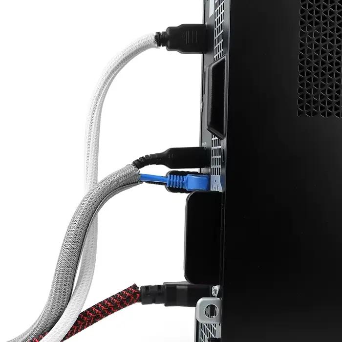 Gaine de câble tressée en PET de 3/8 mètres