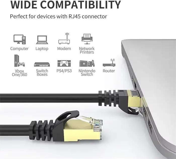 Câble Ethernet FT Cat6 925 sertie de connecteurs RJ45 pour routeur PC PS4 TV et ordinateur portable occasions spéciales
