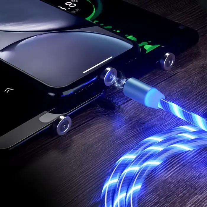 Câble magnétique LED USB Micro et Type C