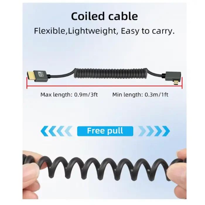 Câble enroulé HDMI 2.1