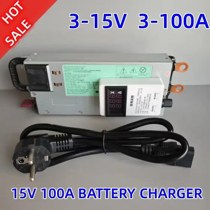 3-15V 3-100A 12V 100A chargeur réglable 14.6V