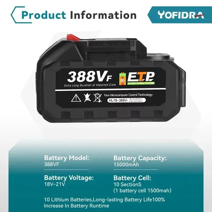 Batterie Rechargeable YOFIDRA 22500 mah 15000 mah
