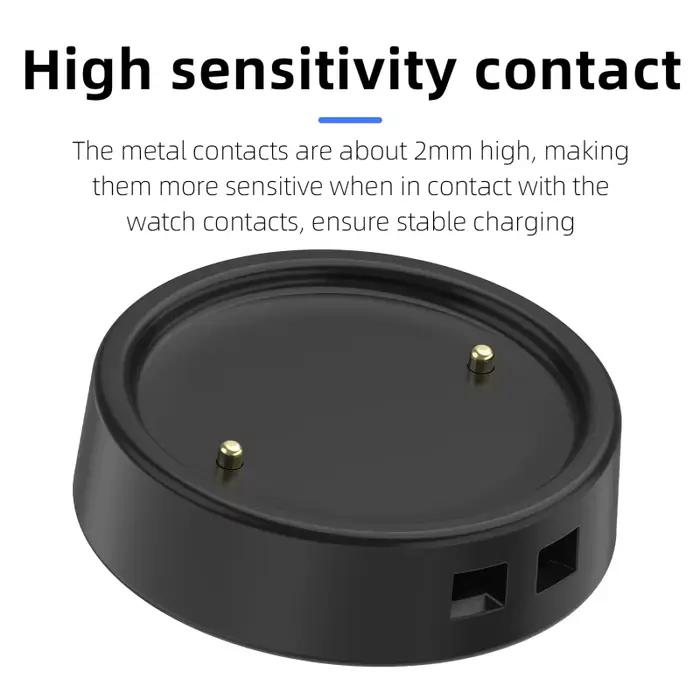 Chargeur de montre intelligente pour Amazfit Active2/Bip 6/GTR3/GTS3/GTR4/GTS4