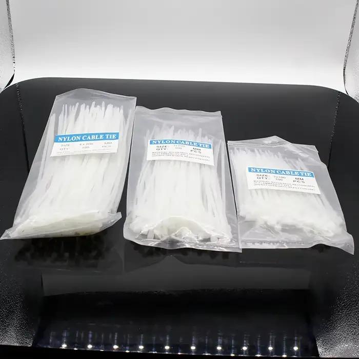 300 pièces câble en Nylon autobloquant fil plastique attaches à glissière ensemble 3*100 3*150 4*200 MRO