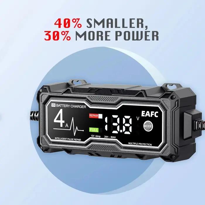 EAFC 4A chargeur de batterie de moto de voiture chargeurs intelligents protection Multiple réparation d'impulsions