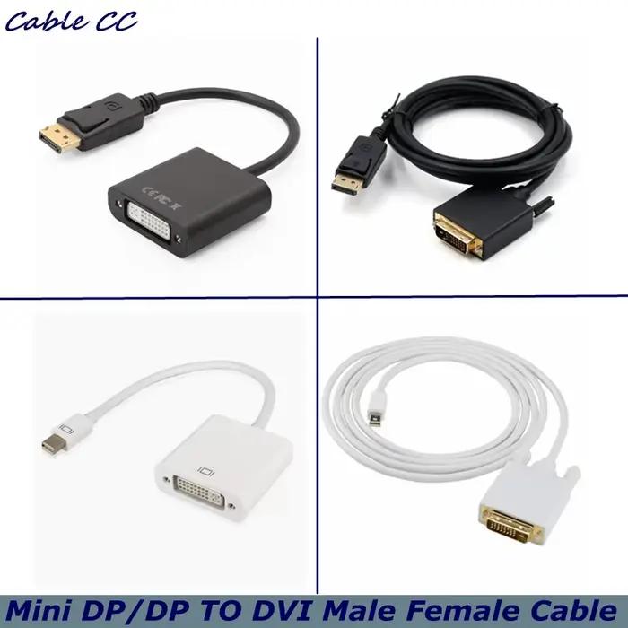 Adaptateur de câble DisplayPort vers DVI Mini DP
