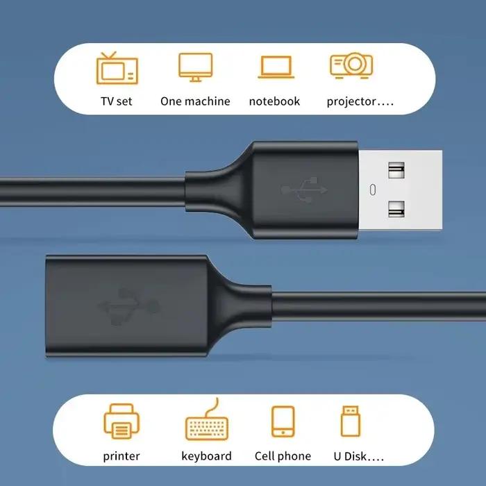 Câble d'extension USB 2.0 mâle à femelle