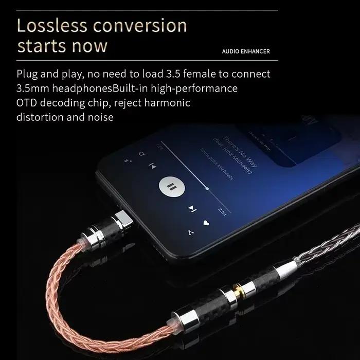 Câble USB C vers Jack 2.5 3.5 4.4