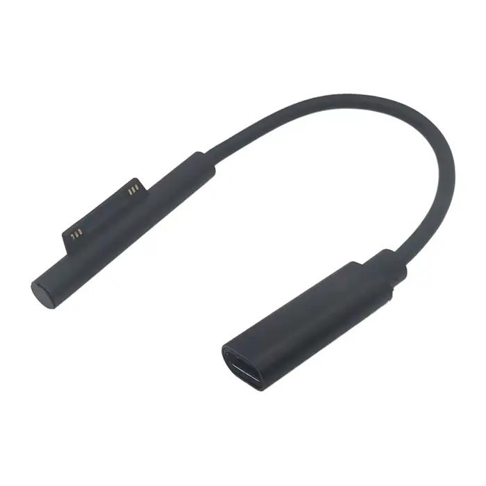Câble de charge USB 3.1 Type C PD 15V pour Surface Pro 7/6/5/4/3 charge rapide et efficace portable et durable pour chargeur mural Power Delivery 45W