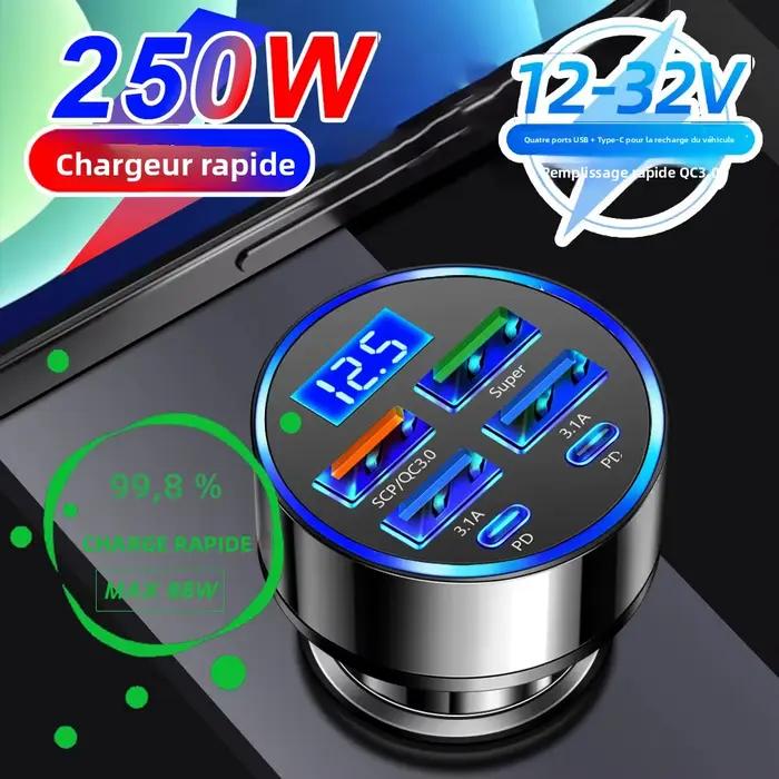 Chargeur de voiture à charge rapide