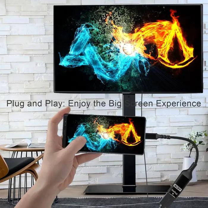Câble USB Type C vers HDMI 4K pour iPhone 17