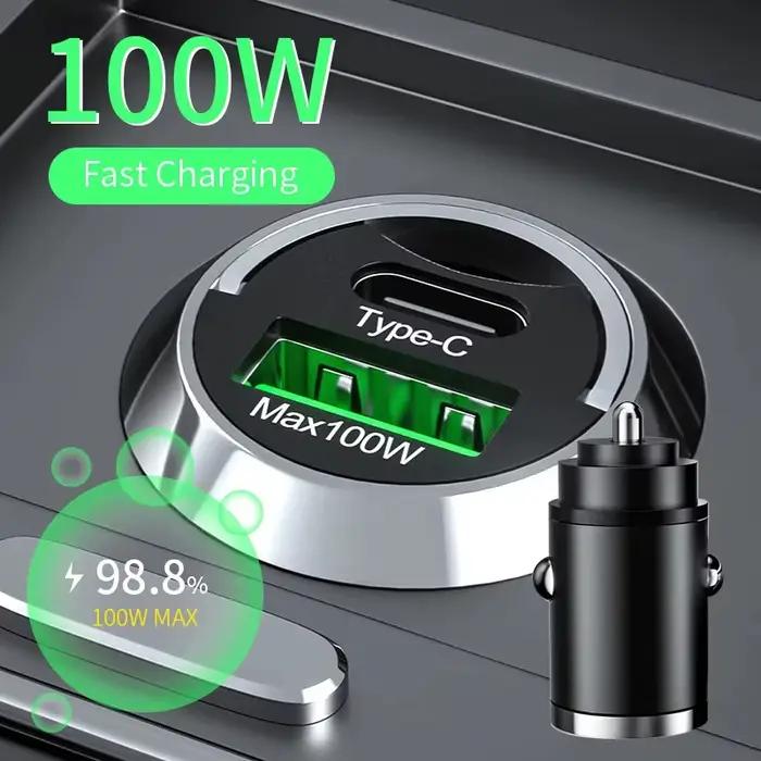 Briquet de chargeur de voiture USB 100W PD