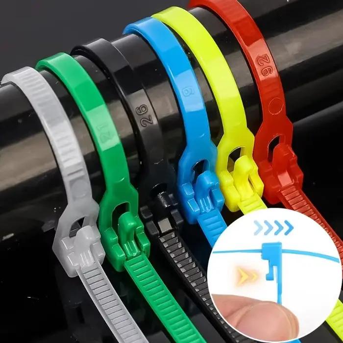 100 attaches-câbles réutilisables en nylon
