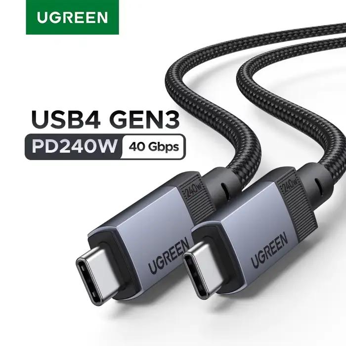 Câble UGREEN USB4 Type C vers Type C PD240W