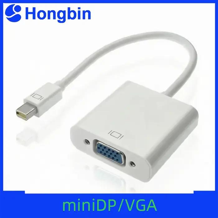 Câble adaptateur Mini DP vers VGA HD ; Convertisseur MiniDP