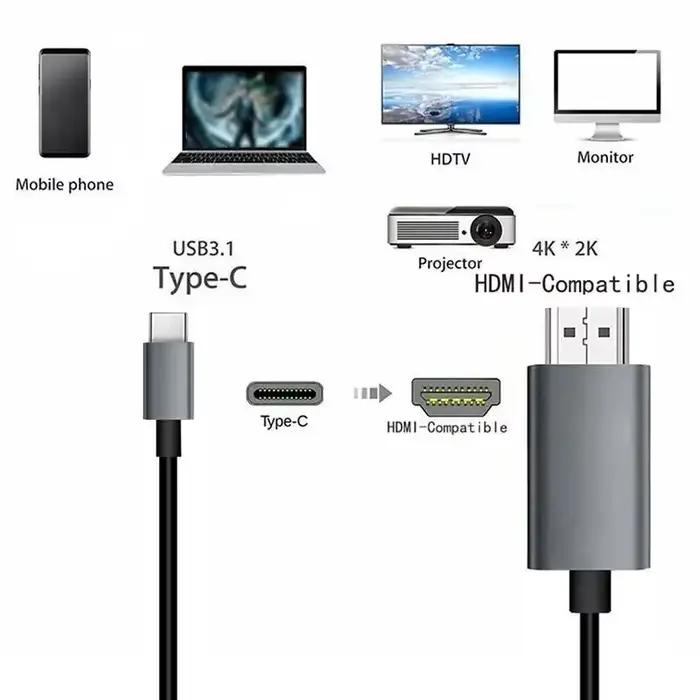 Câble USB C vers HDMI 4K
