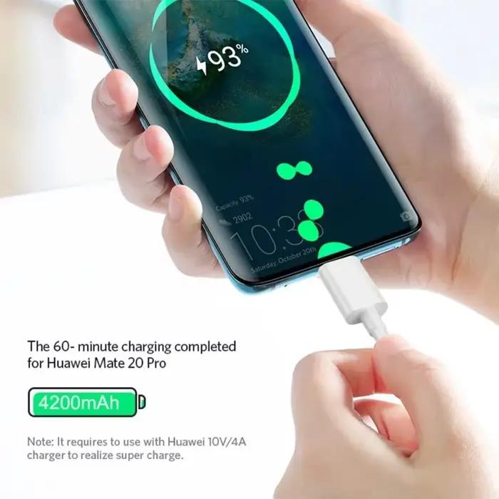 Câble de charge rapide 120W 10A USB A vers Type C