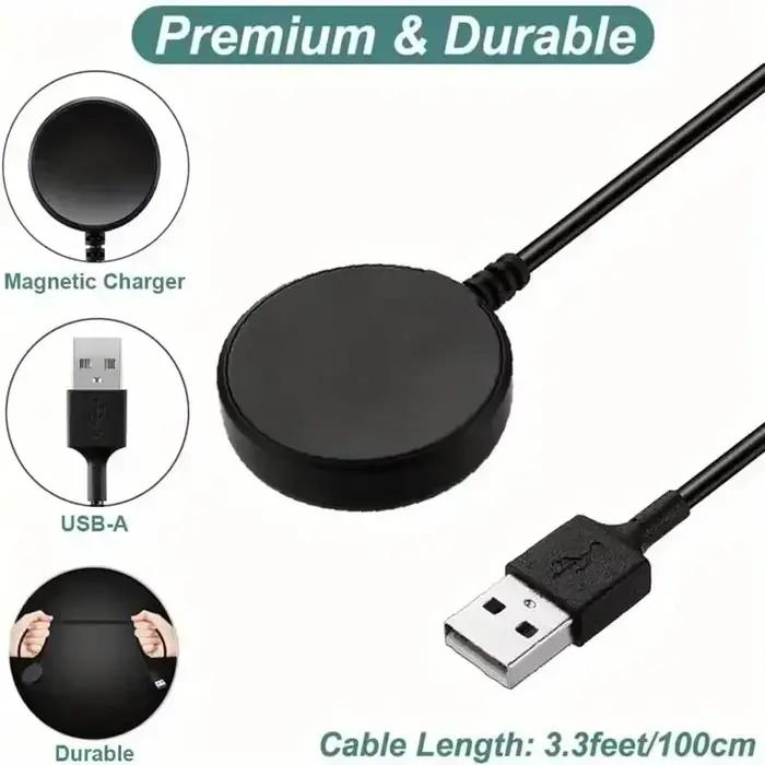 Chargeur sans fil magnétique Portable pour montre Samsung Galaxy 8 8Classic 7 6 5 Pro/5/4 Classic/Port USB-A