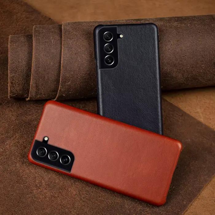 Étuis en cuir véritable faits à la main pour Samsung Galaxy S21 FE S20 S20FE 5G S20Plus