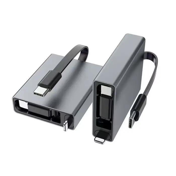 Câble de données rétractable unidirectionnel Type-C 66W