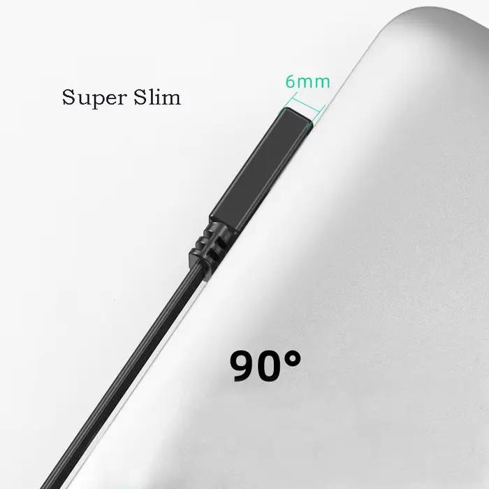 Câble USB vers Type C répartiteur coudé haut bas gauche droite charge et synchronisation données plat câble de données pour smartphone tablette occasions spéciales