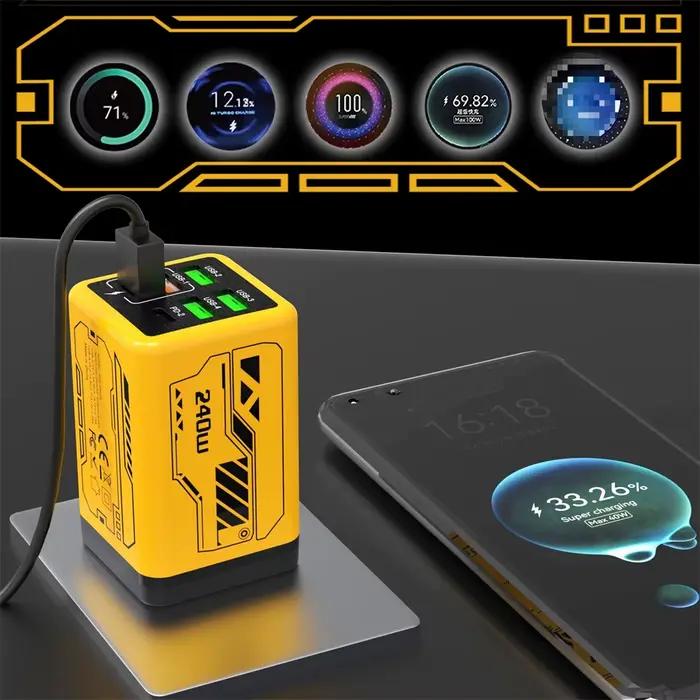 Chargeur Type C 6 en 1 240W