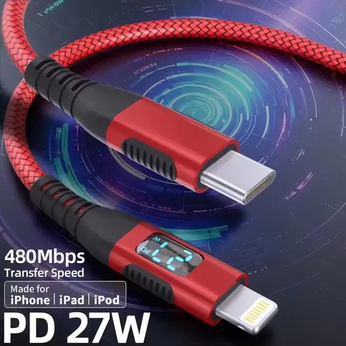 Câble de données USB C vers Lightning certifié MFi