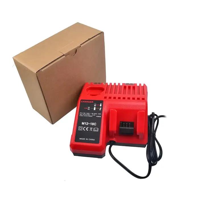 Chargeur de batterie Li-ion m--12-18C pour Milwaukee 12 V 14.4V 18V C1418C 48-11-1815/1828/1840