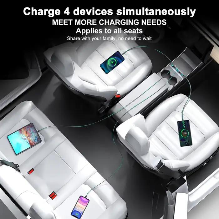Hub de charge USB pour Tesla Model Y et Model 3