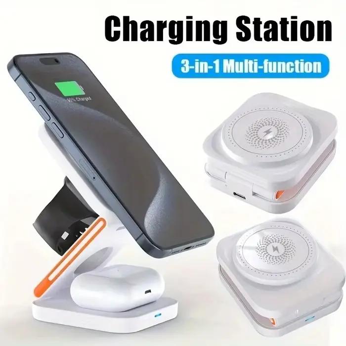 Station de charge sans fil multifonction 3-en-1