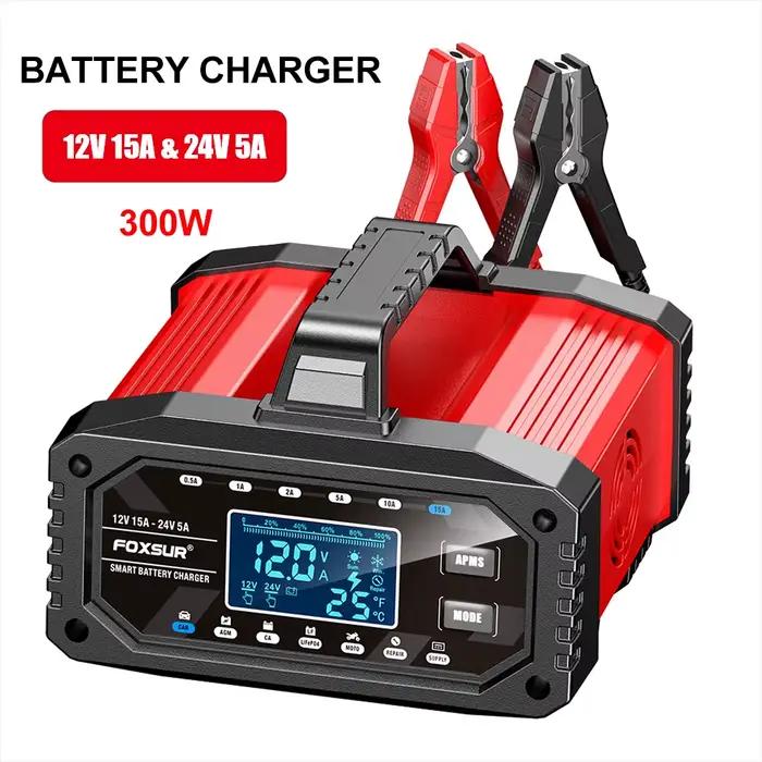 Chargeur de batterie de voiture 300W 12V/24V