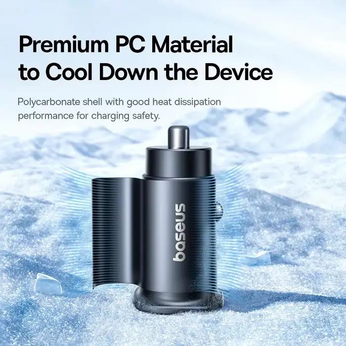 Baseus 30W chargeur de voiture charge rapide double Port USB type-c PD QC FCP AFC pour iPhone 16 15 Samsung S24 S25 Xiaomi Huawei tablette
