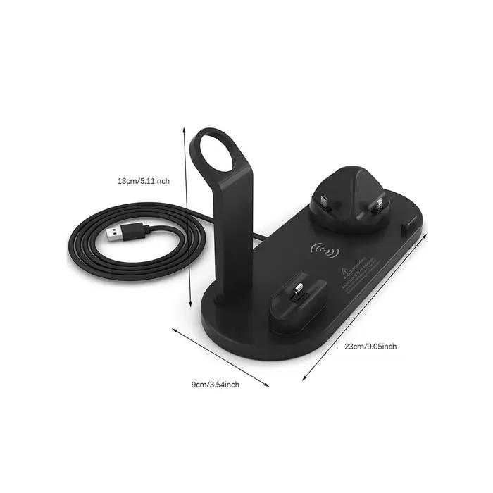 Station de charge rapide sans fil 6-en-1 15W pour iPhone 17-11 X
