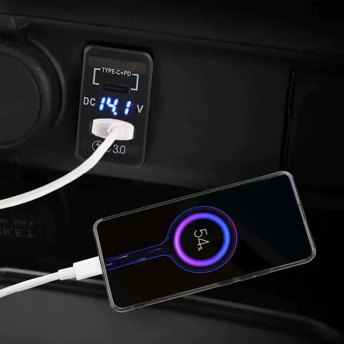 Prise de chargeur de voiture USB