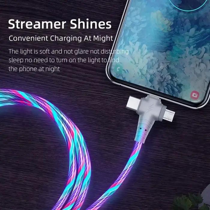Câble de Charge lumineux 3 en 1