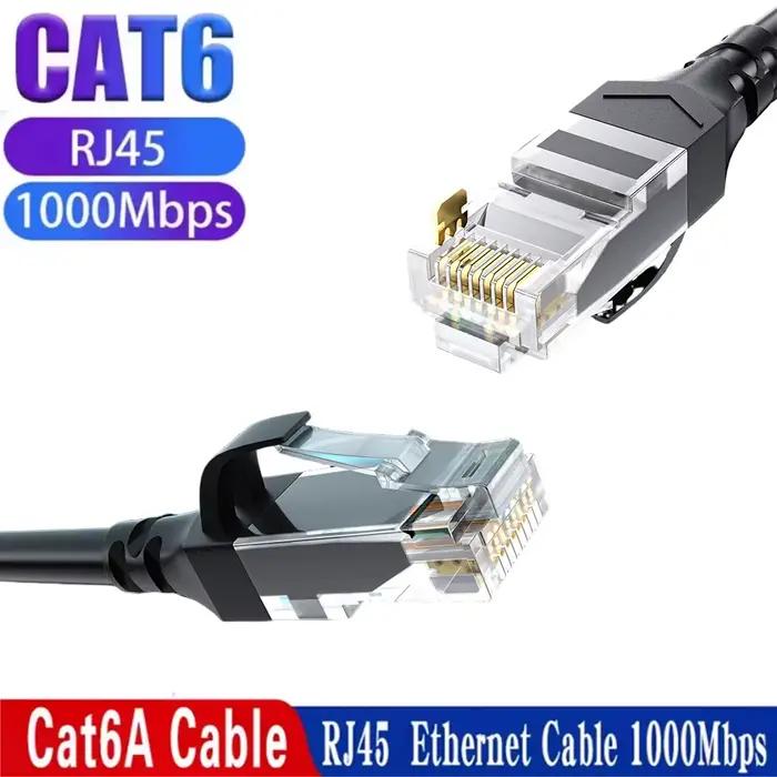 Câble Ethernet Cat6 Gigabit Haute Vitesse 1000 Mbps Pour Réseau Stable et Rapide Usage Ordinateur Portable Routeur PC PS5 Xbox