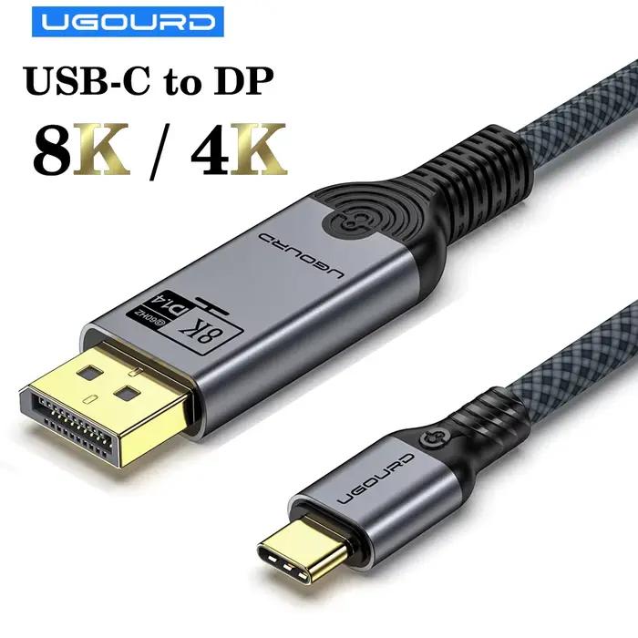 Câble adaptateur USB C vers Displayport 1.4 8K Type C vers DP 4K