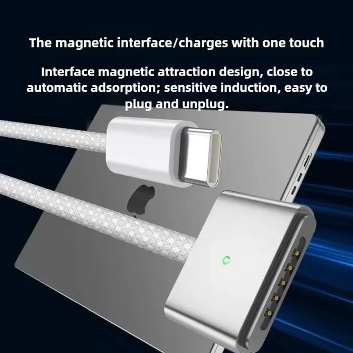 Câble de chargement PD type-c (USB-C) vers magsafe 1 2 3