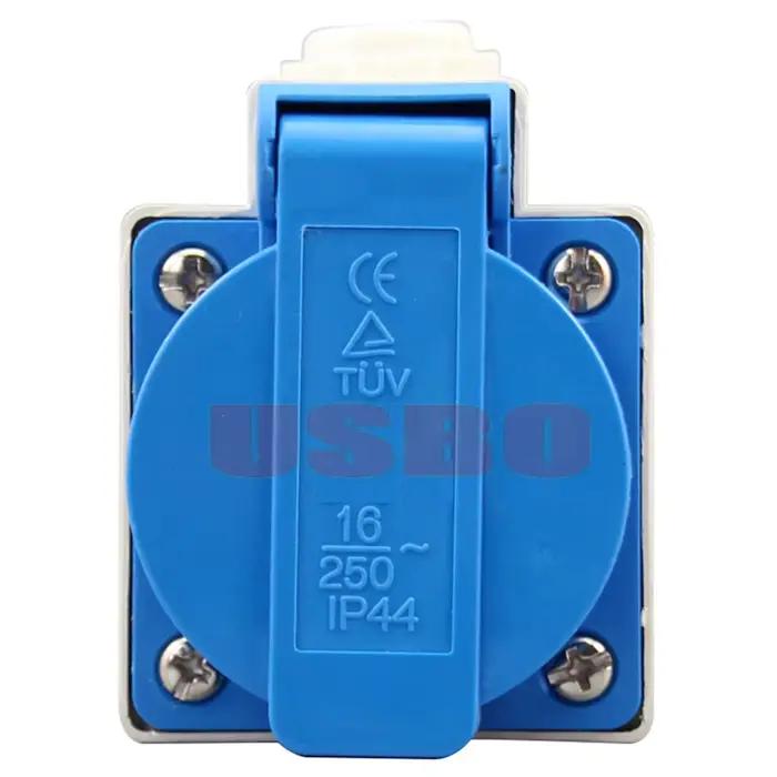 Prise murale bleue européenne 16A EU