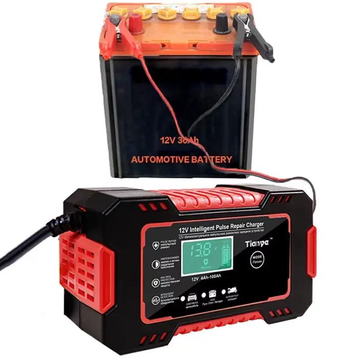 Chargeur de batterie de voiture complet pour moto 12V 6A