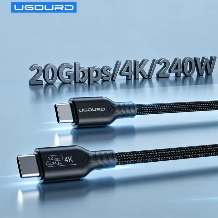 Câble USB C vers C USB3.2 Gen2x2 20 Gbps toutes fonctions
