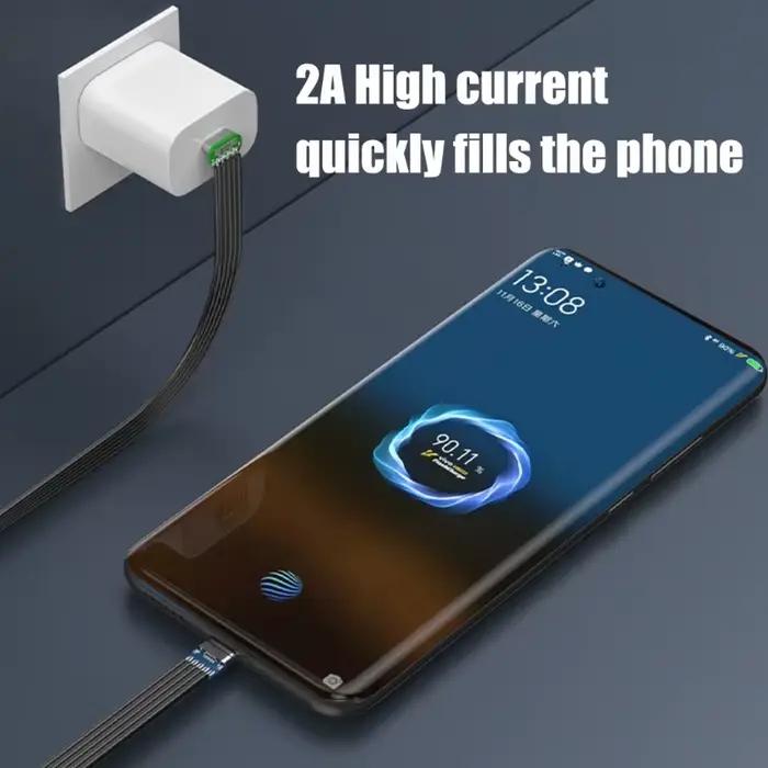 Câble USB C Type C fin et flexible 20W pour smartphones tablettes consoles données et recharge rapide occasions spéciales
