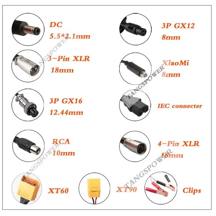 Chargeur de batterie au Lithium 50.4V 1A 12S pour batterie Li-ion